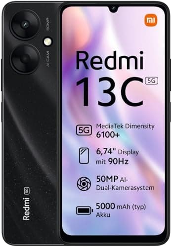 Xiaomi Redmi 13C 5G 4/128GB Negro Libre