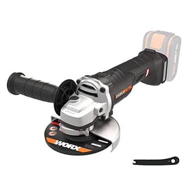 WORX Amoladora Brushless a batería 125mm 20V Máx. | PowerShare | WX812.9 | No incluye batería ni cargador | Motor sin escobillas | Cuerpo delgado para un mejor agarre