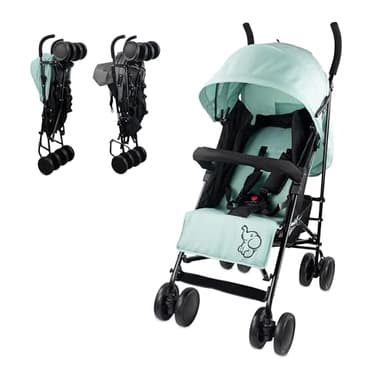 Mobiclinic®, Carrito bebe, Marca española, Plegable, Respaldo reclinable, Doble sistema de seguridad, Ruedas extraíbles, Arnés ajustable 5 puntos, Silla paseo ligera (Verde)