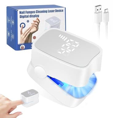 Dispositivo de Laser para Hongos Uñas Pies, Dispositivo de Tratamiento Hongos Uñas Pies Rápido Intensivo, Laser de Uñas para Hongos Recargable y Portátil, para Laser Onicomicosis