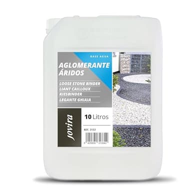 JOVIRA PINTURAS Aglomerante de Áridos. estabilizador para Piedras y Rocas de Jardin (10 Litros) C-1
