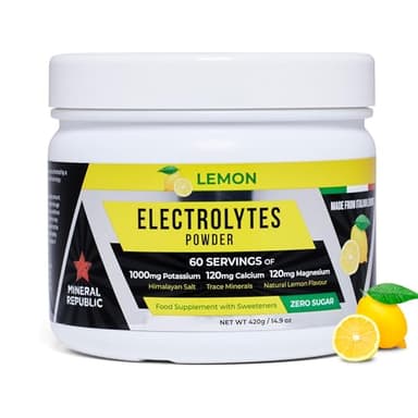 Honest Electrolyte Powder: Electrolitos de alta potencia sin azúcar/