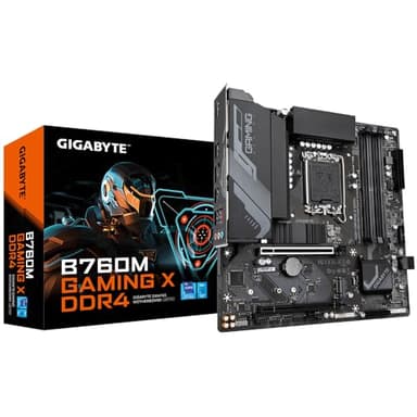 GIGABYTE B760M GAMING X DDR4 Placa base - Soporta CPUs Intel Core de 14ª generación, VRM digital de 8+1+1 fases, hasta 5333MHz DDR4 (OC), 2xPCIe 4.0 M.2, LAN 2.5GbE, USB 3.2 Gen2