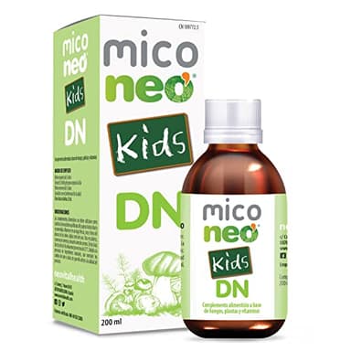 MICO NEO | Jarabe Infantil DN Kids | Favorece el Buen Rendimiento Cognitivo en Niños | Mejora la Concentración | A Base de Hongos, Plantas y Vitaminas Naturales