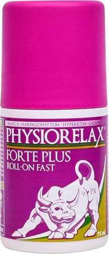 Physiorelax- Forte Plus Roll On, Mayor Sensación de Frescor, Favorece el Masaje, Cómodo de Transportar, con Árnica - 75 ml