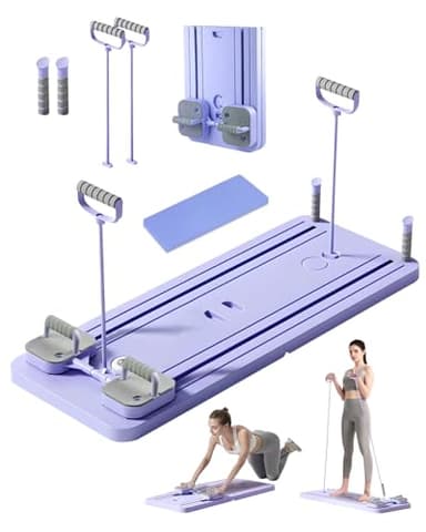 Tabla de Pilates, Pilates Board, Diseño de Ejercicio Preciso, Tabla Pilates Multifuncional con Función de Conteo Inteligente, Pilates Reformer Set Adecuado para Entrenamiento de Hombres y Mujeres