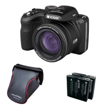 KODAK Pixpro Astro Zoom AZ426 - Cámara Digital Bridge, Zoom Óptico 42X, Gran Angular de 24 mm, 20 Megapíxeles, LCD 3, Video Full HD 1080p, Batería Li-ion - Negra