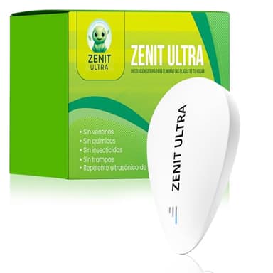 Repelente Ultrasonico Mosquitos Antimosquitos Electrico | Ahuyentador para Cucarachas Ratas Ratones Chinches Plagas| Control Profesional de Hormigas | Enchufe Electronico 1 Ud ZENIT ULTRA