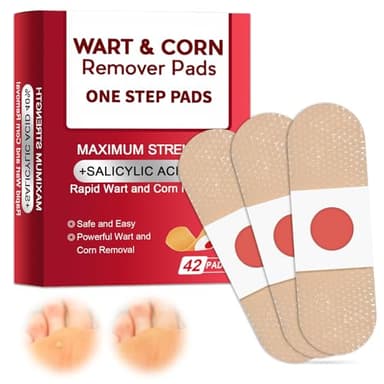 42 Piezas Quita Verrugas patch, Verrugas Quitar Plantares para Manos pies Cara, Eliminación de verrugas, Removedor Anti Verrugas, Rápida y Eficaz Fácil De Usar