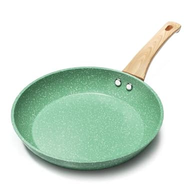 Innerwell Sartén antiadherente 20 cm, Sartenes induccion, Granito revestimiento antiadherentes Profesional, Ceramica Sartén Tortillas, sin PFOA, sin toxicos, apta Horno, Lavavajillas, Verde menta