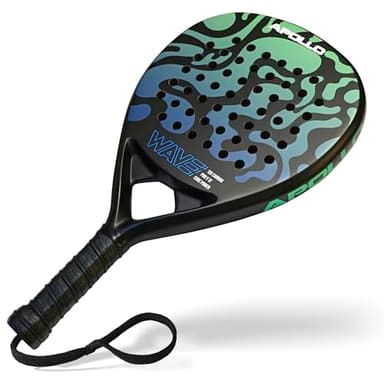 Pala de pádel Apollo 12K Wave - Pala de pádel para Jugadores Principiantes y avanzados, Pala de Carbono para Hombre y Mujer