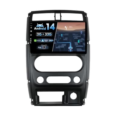 JOYX Android 11 Autoradio para Suzuki Jimny 3 (2005-2019) - [2G+32G] - Inalámbrica CarPlay/Android Auto - Gratis Cámara Trasera - IPS 9 Pulgada 2 DIN - Dab 4G WLAN BT Volante Fast-Boot Split-Screen