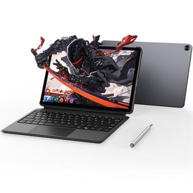 Tableta táctil de 10,1" Windows 11 Pro Procesador Core m3 (hasta 3,4 GHz), 12 GB RAM, 256 GB SSD Pantalla HD táctil, WiFi 5&BT 5.0, Type-C/Micro HDMI, Doble cámara web, teclado y lápiz capacitivo
