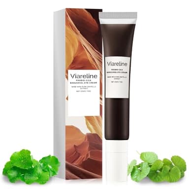 Centella Contorno de Ojos, Contorno de Ojos Coreano con Bakuchiol, Centella Eye Cream Hidratante, Crema Antiojeras Mujer, Crema Reparadora De ojos, Contra Bolsas y ojeras, Arrugas