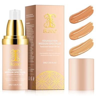 Base De Maquillaje Que Cambia De Color, La MáS Nueva Base De Maquillaje Que Cambia De Color Para Pieles Envejecidas, Bases LíQuida Spf 50+ Protector Solar, Corrector Nude Para Todo Tipo De Pieles, 30g