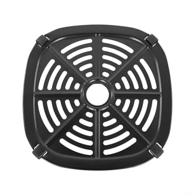 Rejilla para freidora de aire con parachoques de goma, bandeja de cocción versátil para freidoras y hornos compactos, diseño de flujo de aire mejorado para resultados crujientes (20,8 x 20,8 cm)
