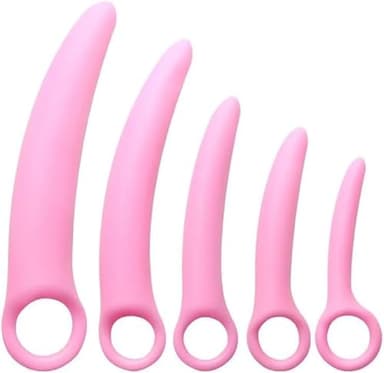 Set de 5 Dilatadores Progresivos de Silicona Hipoalergénica-sss5656