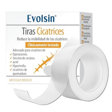 Evolsin parches cicatrizantes - para Todo Tipo de Cicatrices - Reduce Visiblemente las Cicatrices - silicon scar sheets para un Tratamiento Sencillo