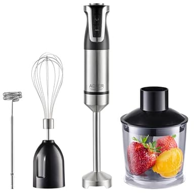 Adler Batidora de Vaso AD 4627 Negro Plateado 1800 W