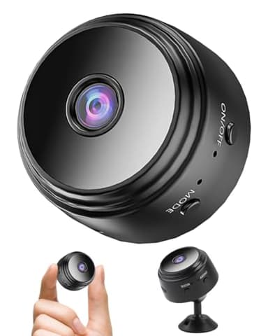 Mini Cámara Espía WiFi Inalámbrica 1080p, Cámara de Vigilancia Deportiva Oculta, Con Visión Nocturna, Detección de Movimiento y Conectividad Remota, Cámara de Seguridad para Uso Interior/Exterior