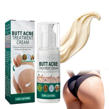 Crema de Acné de Cadera,Crema para Granos de Glúteos,100ml Crema para Eliminar Granos de Gluteos,Crema para Eliminar Espinillas en los Glúteos,Crema para el Acné,Limpieza de Poros Zona del Muslo