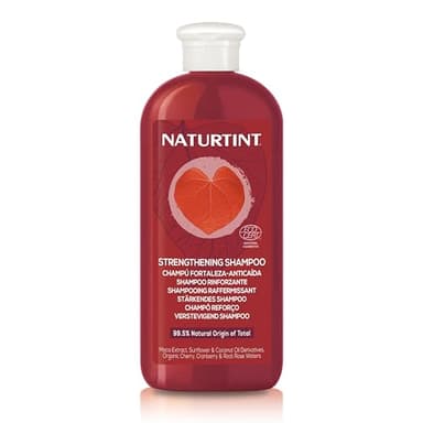 Naturtint Champú Fortaleza Anticaída, Tratamiento Crece Pelo, Estimula el Crecimiento Capilar, Para Cabellos Débiles o con Problemas de Caída, 99% Ingredientes Naturales, ECOCERT, 330 ml