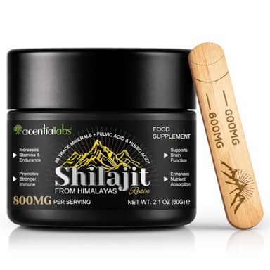 Shilajit Puro del Himalaya – Resina Natural Premium con Ácido Fúlvico y Minerales – Energía, Vitalidad y Bienestar – 60 g de Auténtica Resina de Shilajit.