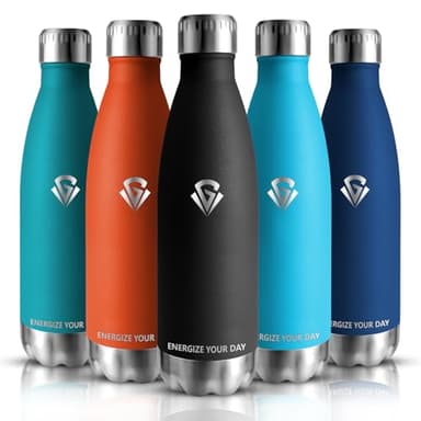 Grsta Botella Agua Acero Inoxidable - 750ML - Botella Termica - Botella de Agua Deportiva - Sin BPA - Cantimplora Termica 0.75l Reutilizable, para Adultos, Gym, Escuela, Oficina, Gimnasio