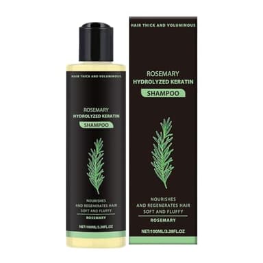 Champú De Romero Para El Crecimiento Del Cabello, 100 Ml, Orgánico, Natural, Para La Caída Del Cabello, Fortalecedor Y Nutritivo Con Queratina Hidrolizada Para Hombres Y Mujeres