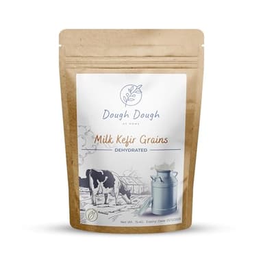 Dough Dough at home Granos de Kéfir de Leche – Cultivo de Inicio 15g – Deshidratado y Fácil de Usar