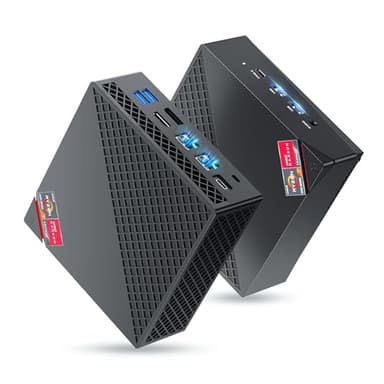 NiPoGi AM06PRO Mini PC Ryzen 7 7730U W-11 Pro(8C/16T, hasta 4,5 GHz),16GB DDR4 512GB M.2 SSD Mini Ordenador,4K Triple Display DP+HDMI+Type-C,WiFi 6/BT5.2/Dual LAN Micro PC para Escuela/Oficina