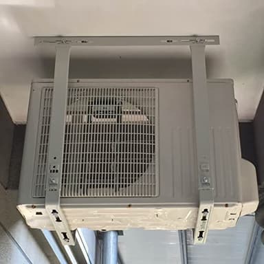 Doorhighpeak Soporte de Montaje en Techo para acondicionadores de Aire Mini Split, Soporte de Soporte de Condensador de Acero galvanizado Base de Bomba de Calor, Soporte de Montaje Mini Split