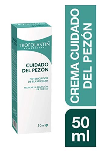 Trofolastin, Crema Cuidado Pezón, Hidratación y Protección Contra Grietas, Aceite de Almendras y Aloe Vera, Embarazo y Lactancia, 50ml
