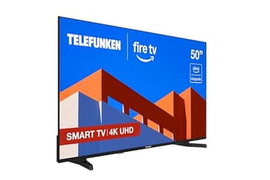 Telefunken 50FTV825, 50 Pulgadas 4K UHD, Smart TV Fire OS, HDR10, MEMC, Compatible con Alexa, Dolby Atmos, Apple AirPlay, Bluetooth