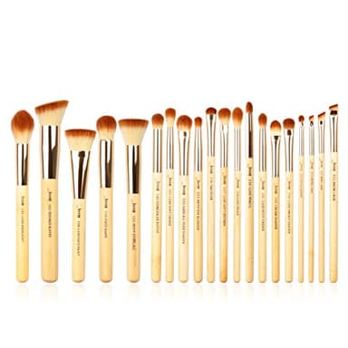 Jessup Set de 20 brochas de maquillaje profesionales de bambú de belleza marca, kit de herramientas de maquillaje, brochas para polvo de maquillaje y sombreador de ojos T145