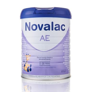 Novalac AE - Leche en Polvo Infantil, 0-36 Meses, Para el Manejo Dietético del Estreñimiento, Fórmula Especial con Minerales y Carbohidratos. Fórmula Elaborada con Pediatras - 800 g