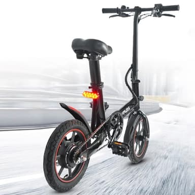 Bicicleta Electrica Plegable 14 Pulgadas - Bici Electrica con Batería de 36V 6Ah, 250W Motor, Todo Terreno Ebike para Adulto, Alcance de 25 km Bicicleta Eléctrica, Unisex Adulto Bicicleta Electrica