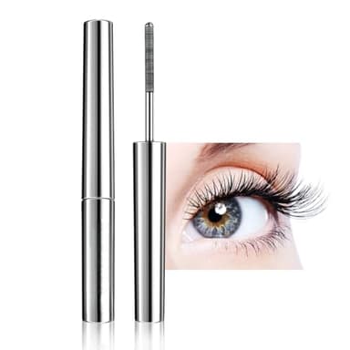 SUJEBKC Máscara de pestañas metálica,rizador des pestaña 3D,máscare de pestañas tubular con cepillo metálico,máscara