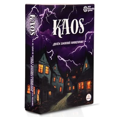 Kaos - EggMaster- ¡El Caos te acecha! ¿A quién traicionarás Primero? Estrategia, alianzas y diversión sin límites - Juego de Mesa para Adultos, Familia y Amigos - Juego de Cartas
