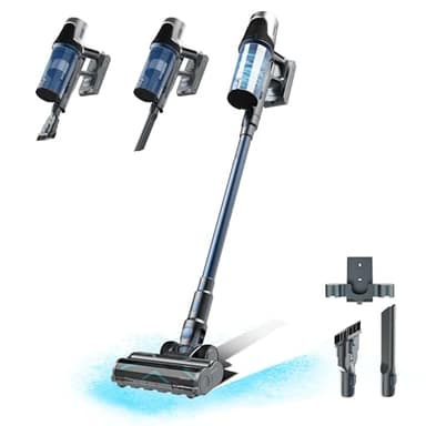 Cecotec Aspiradora Escoba sin Cable BLDC Conga Rockstar RS50. 400W, Potencia de SucciÛn 120 AW, Modo Auto, Cepillo Mixto XL, Atrapa Pelos sin Enredos, Batería 33,6V, Limpia 130m2 en Modo Eco