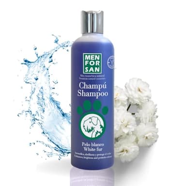 MENFORSAN Champú para pelo blanco, 300ml | Intensifica el color natural