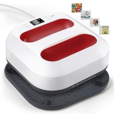 Plancha Termica Camisetas,Impresora Sublimación para Camisetas Plancha de Transferencia con Pantalla LED,Temporizador,Prensa Termica Plancha Sublimacion para Estampado Textil y Manualidades DIY