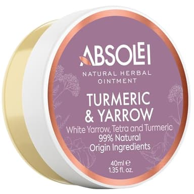 Absolei Pomada Hemorroides, Pomada Natural para Ardor, Picazón y Malestar con Milenrama Blanca, Zumaque y Cúrcuma, 40 ml