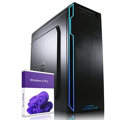 Greed® PC Ultra V2 Intel Core i7 12700F - Ordenador de sobremesa + Home Office a 4,8 GHz - 32 GB RAM/Memoria - 1 TB SSD + 1 TB HDD - DVD+RW - USB3.1 - Wi-Fi, con Win11 Pro
