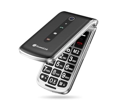 SweetLink F1 Teléfono Móvil para Personas Mayores, 2G gsm Telefonos Moviles con Tapa, Teclas Grandes y Volumen Alto, Botón SOS, Bateria 1000mAh, Doble SIM, Contactos con Imágenes, Pantalla 2,4"