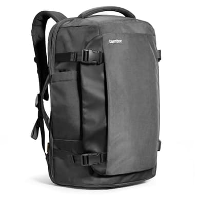 tomtoc 40L Mochila de Viaje, TSA Friendly Mochila de Equipaje de Mano, Aprobado para el Vuelo de Embarque de Equipaje para 15,6-17" del Laptop, Resistente al Agua Mochila para Hombre Mujer, Sin PFAS
