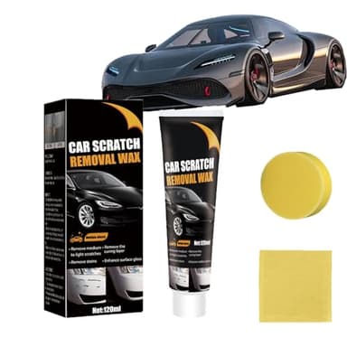 Reparador Arañazos Coche, Quita Arañazos Coche (Blanco/Negro), Pasta de Pulir para Eliminar Arañazos, 2025 Nuevo Removedor de Rayones para Pintura de Auto