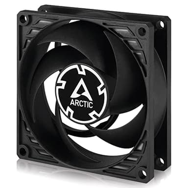 ARCTIC P8 - Ventilador PC 80mm, Fan 80mm, Ventilador de Caja para CPU, Motor Muy Silencioso, Computadora, 3000 rpm - Negro