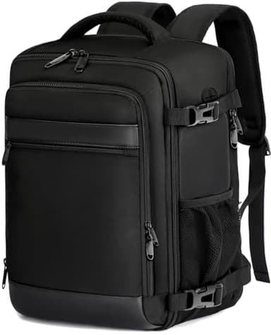 KLOSTAIN Mochila Viaje Cabina Avion 40x20x25 para Ryanair 20L Mochila Cabina Equipaje de Mano Bolso Viaje Hombre Mujer Mochilas para Portatil de 14 Pulgadas Mochila de Trabajo Escuela Negro