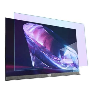 JQZWXX 43-55 Pulgadas Película Antirreflejos para TV Protector de Pantalla, Antiarañazos 43/46/50/55 Pulgadas, Filtro de Luz Azul Que Reduce La Fatiga Ocular, Mate,55in1221x689mm